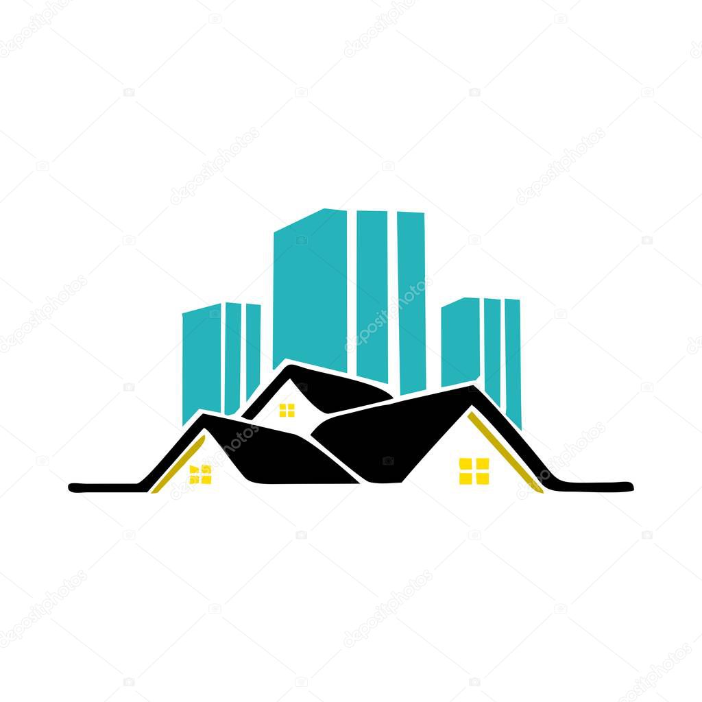 Home Property and Construction Logo concept design