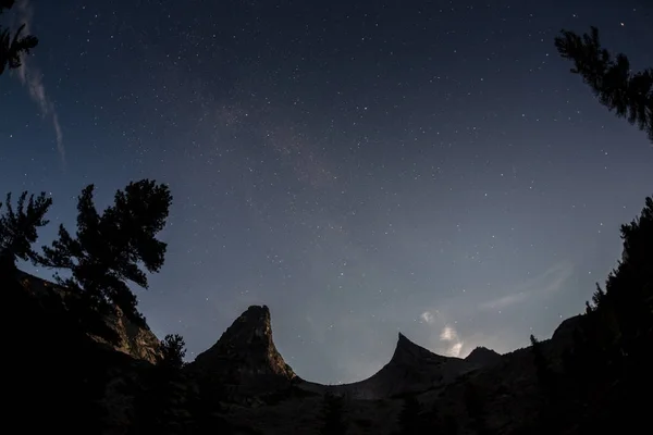 Parabola mountain star in Ergaki national park Russia — Stock Photo, Image