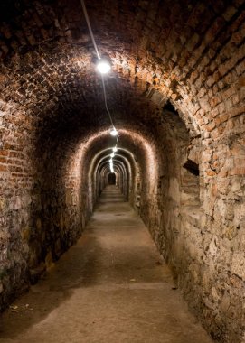 Uzun metro tuğla tünel açısı Shot