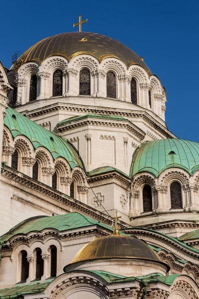 Bulgarian Orthodox cathedral dedicated to Saint Alexander Nevsky, in Sofia — Stock Photo, Image