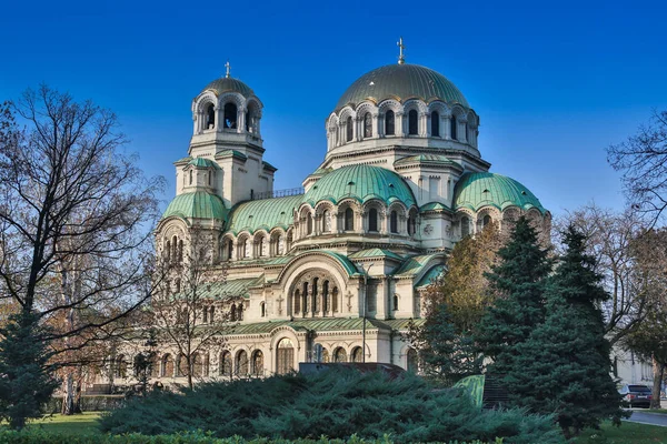 Saint Alexander Nevsky, Sofya'da adanmış Bulgar Ortodoks katedrali — Stok fotoğraf