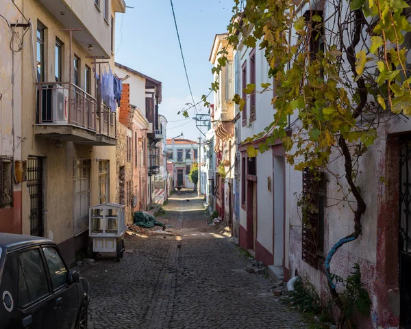 Ciudad vieja en Europa al atardecer con efecto de filtro de estilo retro vintage Instagram — Foto de Stock