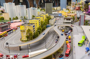 Şehir Petersburg St Grand-sahte Müzesi vadide tepeden panoramik görünümdür