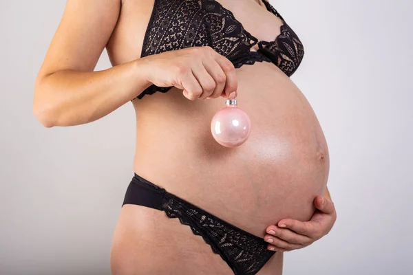 Close up de uma barriga engraçada bonito — Fotografia de Stock