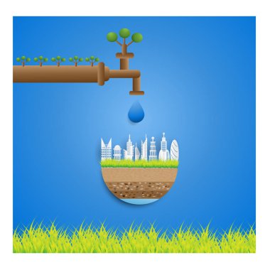 Ekoloji kavramı Eko Dostu ve dünyayı.