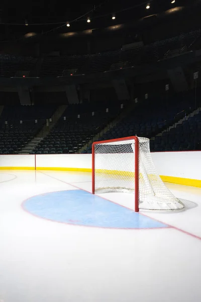 Een Leeg Hockey Een Lege Arena — Stockfoto