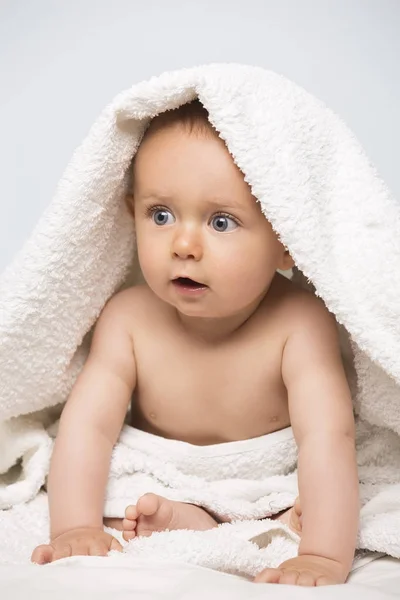 Cute caucasian baby — Stock Photo, Image