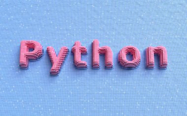 Python Programlama Dili. Gelişim konsepti. Kodlama geçmişi. Renkli 3d oluşturucu