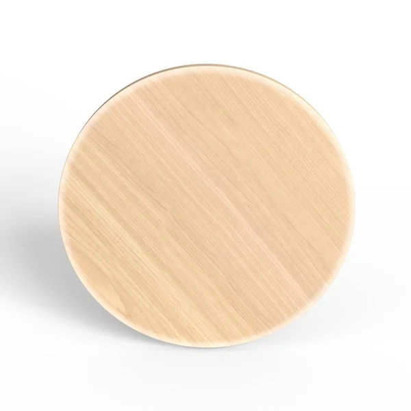 Tahta daire. Geometrik şekil. Beyaz arkaplanda izole.