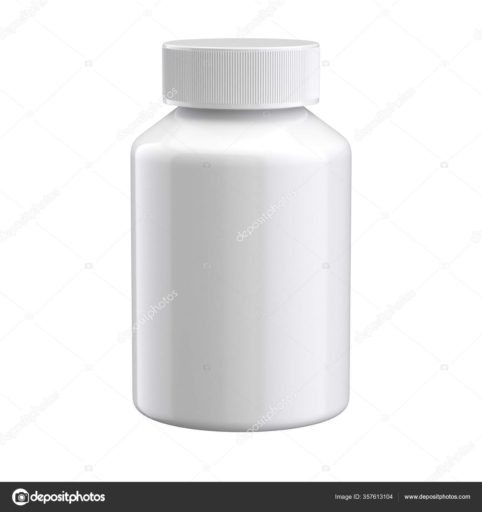 Download Pills Bottle Mockup Plastic Medical Jar Template Render Isolated White Stock Photo Image By C St3d 357613104