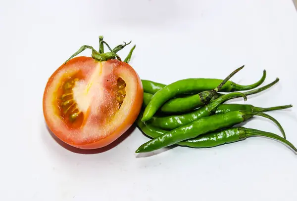 Picture Vegetables White Background — Stockfoto