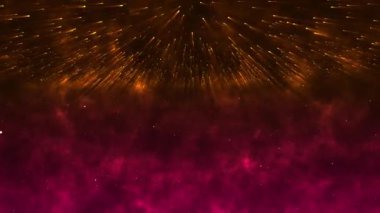Soyut yaratıcı kozmik arka plan. Başka bir galakside hiper atlama. Işık hızı, Neon parlayan ışınları hareket. Güzel havai fişek, renkli patlama, büyük patlama. Yıldızlar arasında hareket ediyor. Dikişsiz döngü