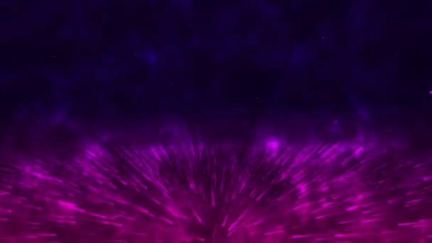 抽象创造性的宇宙背景 超极本跳入另一个星系 霓虹灯在运动中发光 美丽的烟花 五颜六色的爆炸 大爆炸 在星星中移动 无缝环路 — 图库视频影像