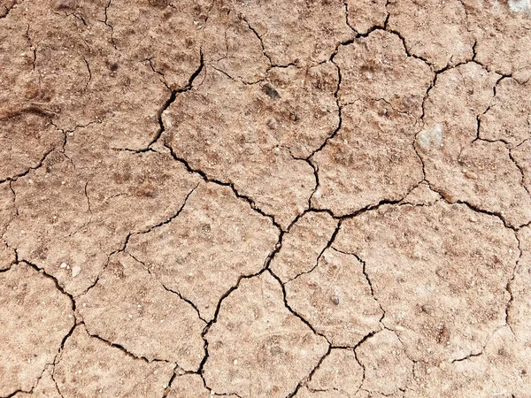 Ground Has Cracks Top View Background Graphic Design Concept Drought — Stock Photo, Image