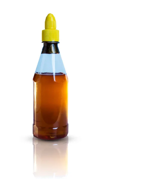 Honey Packed Glass Bottles Isolated White Background Clipping Paths Graphic — Stock Photo, Image