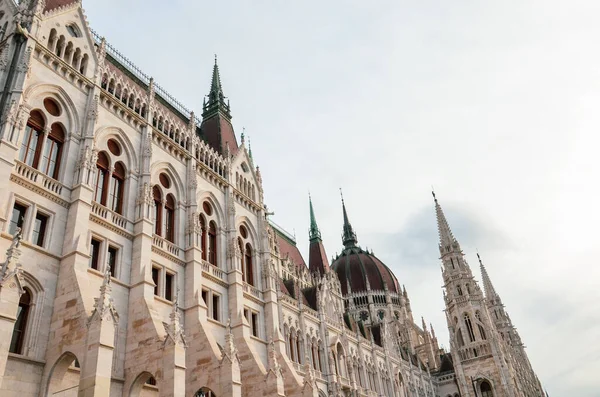 Gebäude Des Ungarischen Parlaments Orszaghaz Budapest Ungarn Der Sitz Der — Stockfoto