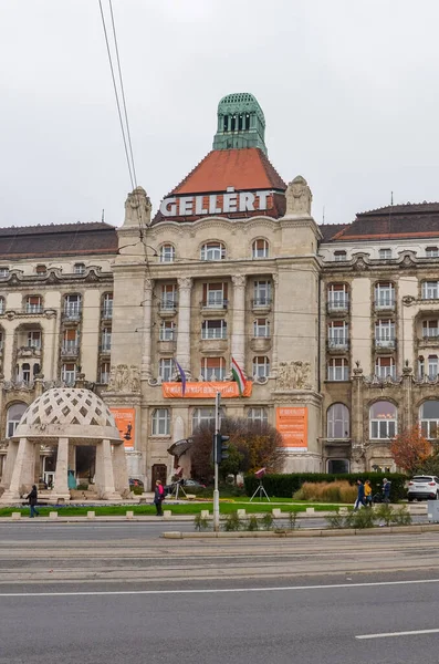 Budapest Ungern Nov 2019 Berömda Danubius Hotel Gellert Den Ungerska — Stockfoto
