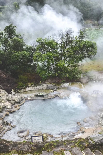Furnas Sao Miguel Azores Portugal January 2020 Volcanic Hot Springs — 图库照片
