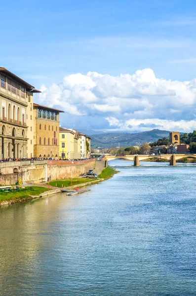 Paisaje Urbano Hermosa Florencia Toscana Italia Fotografiado Desde Famoso Puente — Foto de Stock