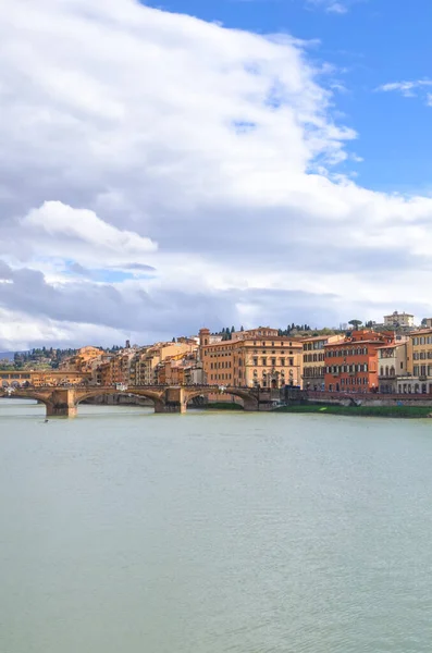 Florens Toscana Italien Historiska Centrum Ligger Längs Floden Arno Blå — Stockfoto