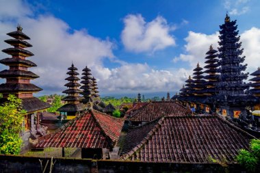 Taman Ayun Tapınağı (Bali, Endonezya) güzel bir güneşli gün