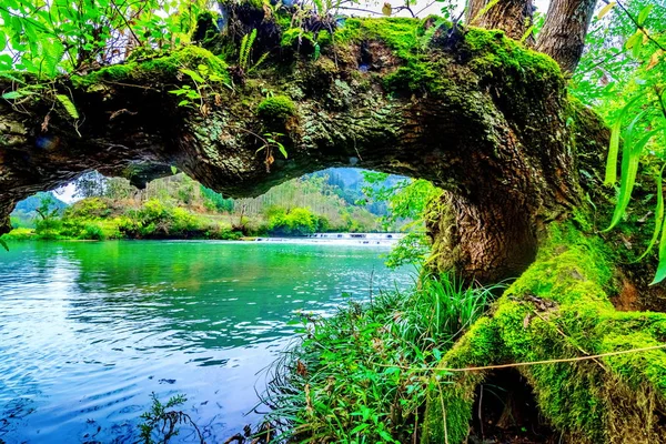 Su akışı için akan şelale — Stok fotoğraf