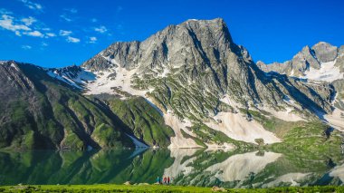 Sonamarg, Kaşmir devlet, Hindistan, güzel dağ manzarası