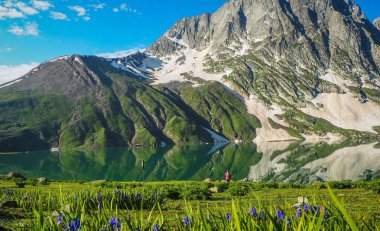 Sonamarg, Kaşmir devlet, Hindistan, güzel dağ manzarası