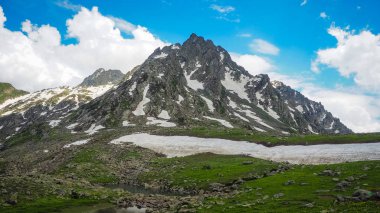 Sonamarg, Kaşmir devlet, Hindistan, güzel dağ manzarası