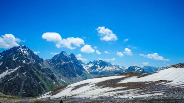 Sonamarg, Kaşmir devlet, Hindistan, güzel dağ manzarası