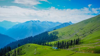 Sonamarg, Kaşmir devlet, Hindistan, güzel dağ manzarası