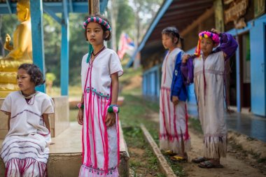 Kamphaengphet, Tayland - 08 Ocak 2014 tüm etnik grup Tayland'da çok kötü ama güzel kültür vardır