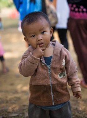 Kamphaengphet, Tayland - 08 Ocak 2014 tüm etnik grup Tayland'da çok kötü ama güzel kültür vardır