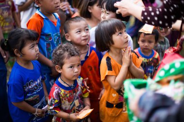 Kamphaengphet, Tayland - 08 Ocak 2014 tüm etnik grup Tayland'da çok kötü ama güzel kültür vardır