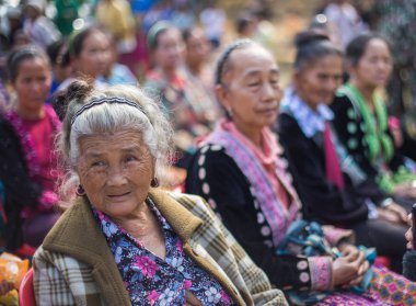 Kamphaengphet, Tayland - 01 Ocak 2014 tüm etnik grup Tayland'da çok kötü ama güzel kültür vardır