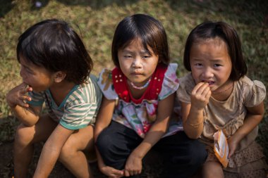 Kamphaengphet, Tayland - 08 Ocak 2014 tüm etnik grup Tayland'da çok kötü ama güzel kültür vardır