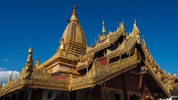 Крыши Храмов Комплекс Пагода Шведагон Янгон Мьянма Юго Восточная Азия — стоковое фото