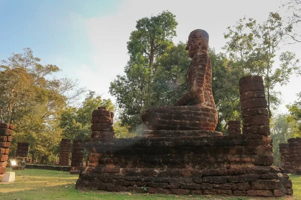 Ett Tempel Kamphaeng Phet Provinsen Ruinerna Det Kungliga Templet Ett — Stockfoto