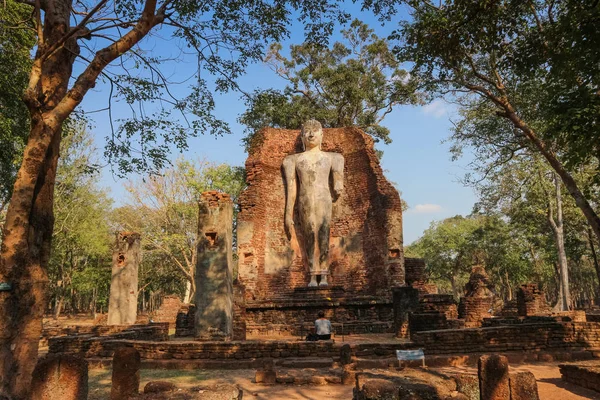 Templo Provincia Kamphaeng Phet Las Ruinas Del Templo Real Centro — Foto de Stock