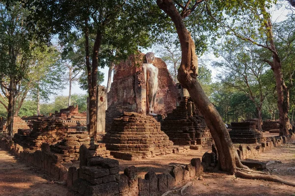 Templo Provincia Kamphaeng Phet Las Ruinas Del Templo Real Centro — Foto de Stock