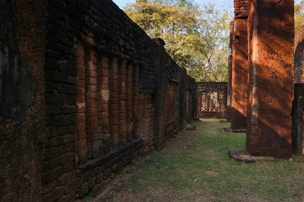 Templo Provincia Kamphaeng Phet Las Ruinas Del Templo Real Centro — Foto de Stock