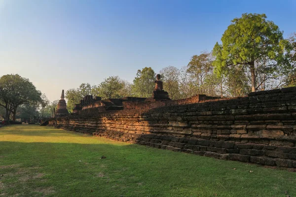 Een Tempel Ruïnes Van Het Koninklijke Tempel Provincie Kamphaeng Phet — Stockfoto