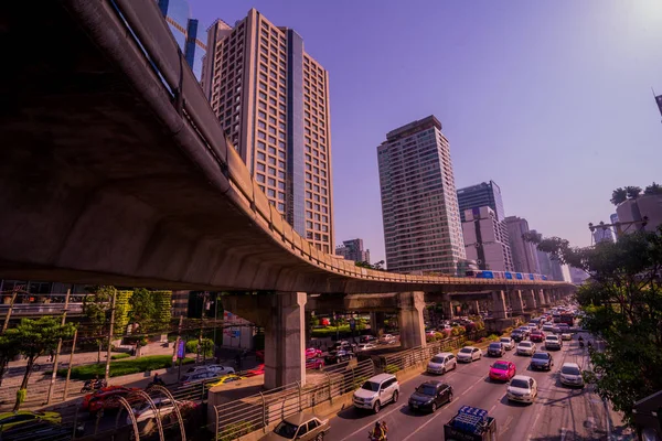 Bangkok Thailand April 2017 Stadtbild Des Modernen Bürogebäudes Brücke Chong — Stockfoto