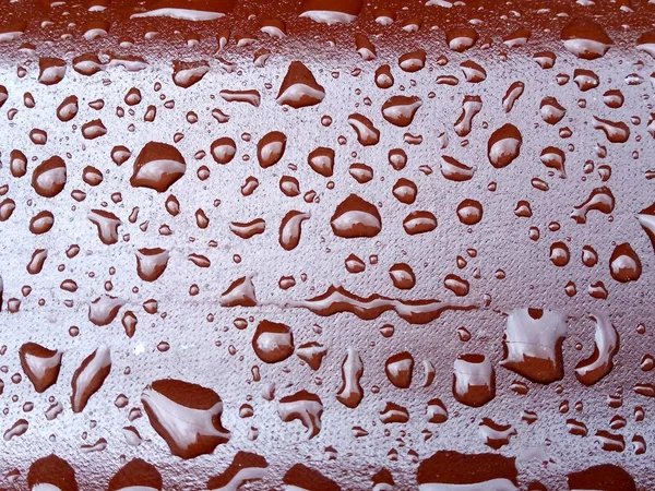 Eső Esik Cserép Felületére Vagy Vas Felületen Folyik Absztrakt Háttér — Stock Fotó
