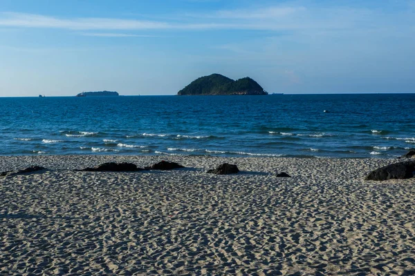 Piękny Krajobraz Samila Plaży Tajlandii — Zdjęcie stockowe
