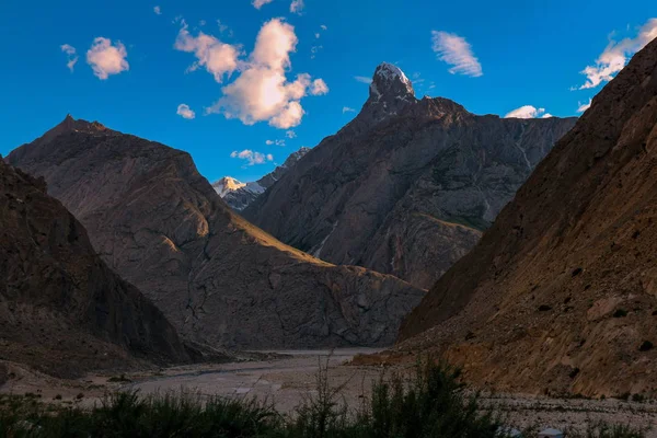 landscape view of mountain desert in JULA Camp Site, Skardu, Gilgit Baltistan, Pakistan.