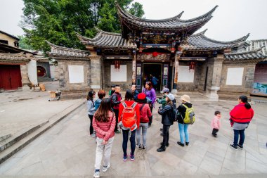 Jianshui, Çin, Şubat 26, 2017: Jianshui Yunnan, Çin 'in tarihi merkezi.