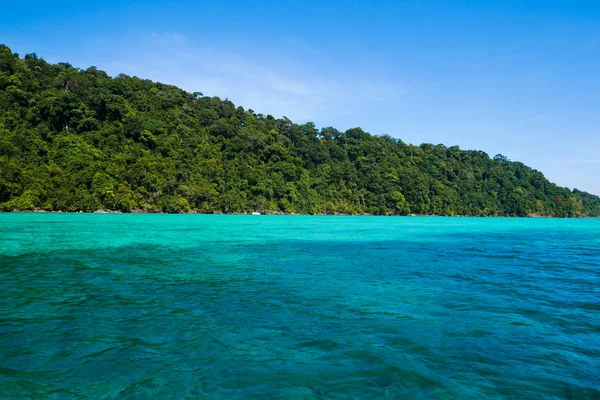 Morze Tropikalnej Wyspy Wyspa Surin Tajlandia — Zdjęcie stockowe