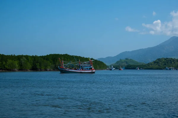 Barco Pesca Tailandés Phangnga Bay Tailandia — Foto de Stock