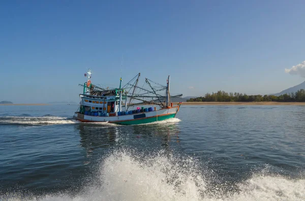 Barco Pesca Tailandês Phangnga Bay Tailândia — Fotografia de Stock